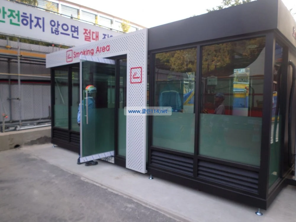 삼성전자 (기흥동탄)에 흡연부스 설치 사례