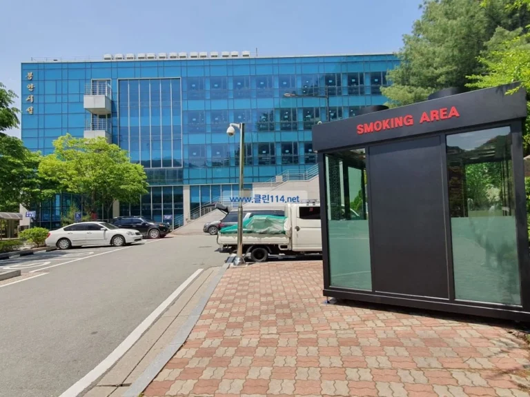 천안시 추모공원 흡연부스 설치사례